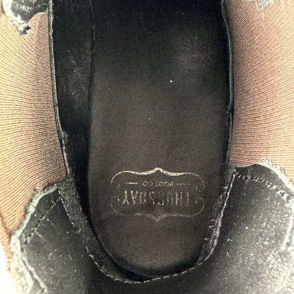 Thursday Boot Co Duchess Chelsea Suede Ankle Pull On Boots Womens 7 Dark Olive - Picture 7 of 11